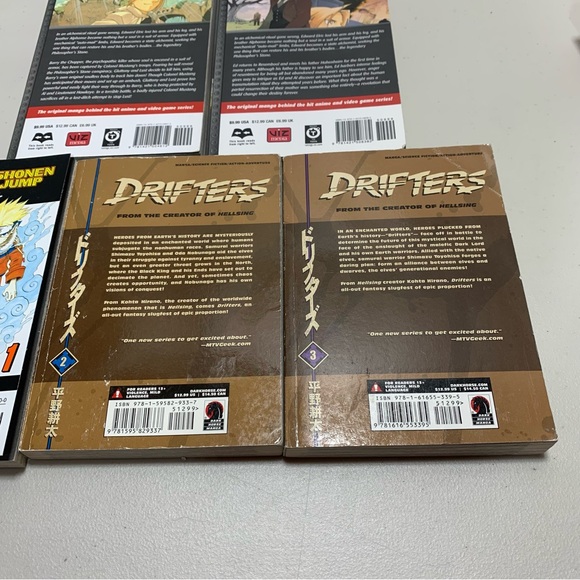 9 Japanese Comic /Anime-Naruto,FullMetal Alchemist,Drifter,Yagyu Ninja Scrolls - Picture 12 of 15